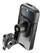 Interphone Quiklox Kit Custodia Armor Pro + Supporto Manubrio SMQUIKLOXARMORPRO: custodia con supporto, vista posteriore