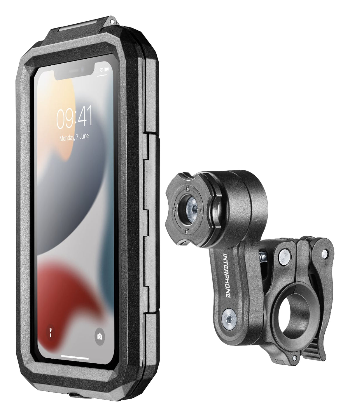 Interphone Quiklox Kit Custodia Armor Pro + Supporto Manubrio SMQUIKLOXARMORPRO: kit custodia e supporto manubrio