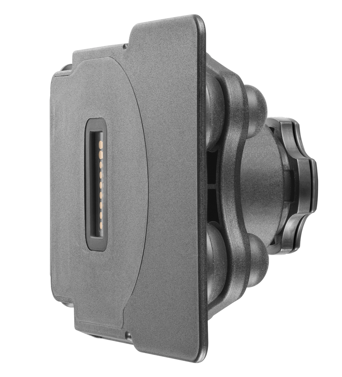 Interphone Quiklox Supporto Smartphone per Attacco Navigatore BMW SMQUIKLOXBMWCRADLE: supporto vista posteriore con contatti