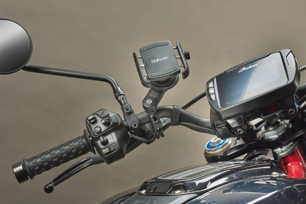 Interphone Quiklox Crab Supporto Telefono Universale SMQUIKLOXCRAB: supporto montato sul manubrio moto