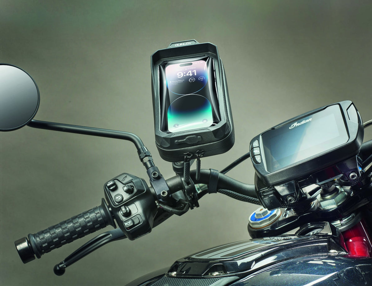 Interphone Quiklox Kit Custodia Impermeabile + Supporto Manubrio SMQUIKLOXWPPRO: custodia montata sul manubrio moto