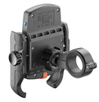 Interphone Crab Wireless Supporto Telefono Moto con Ricarica Qi 15 W e USB SMWIRELESSC25: vista posteriore con morsetto