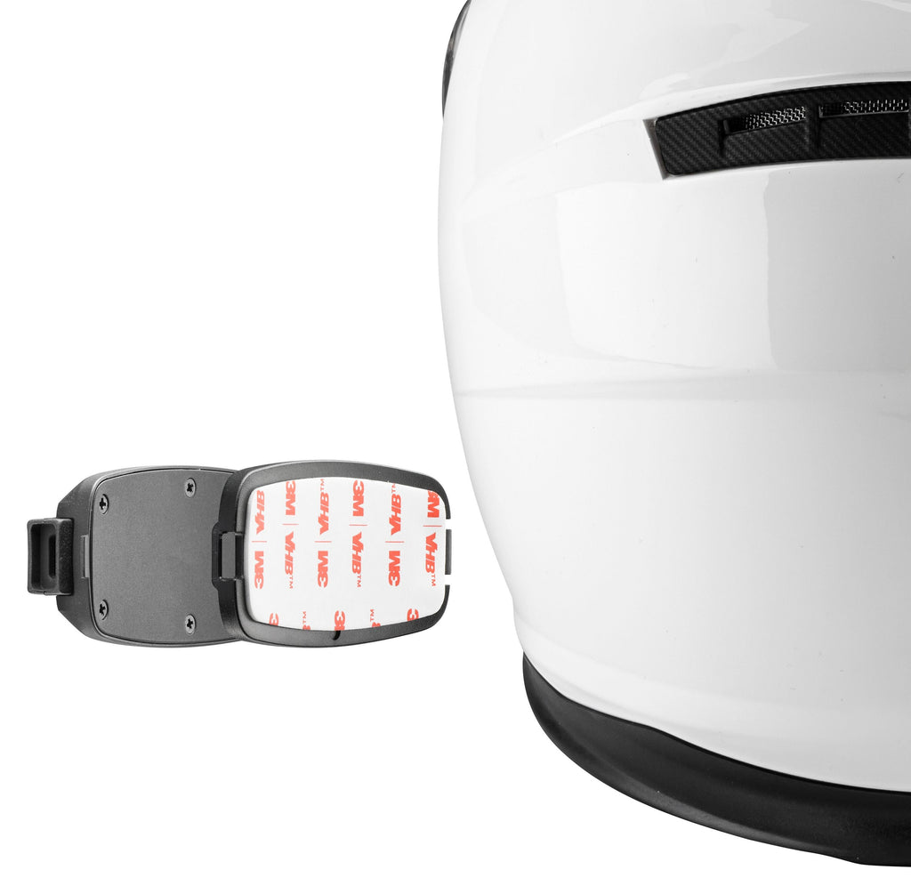 Interphone U-COM 2R INTERPHOUCOM2RTP: staffa adesiva applicata sul casco