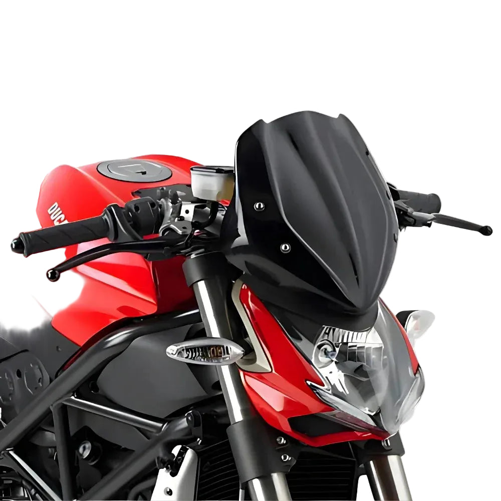 Cupolino nero Kappa 247N da 29x28,5 cm montato su una Ducati Streetfighter 848-1098
