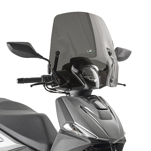 Cupolino Kappa 6131SK fumé 32,5x52 cm su Kymco Agility NX 125, foto ufficiale Kappa
