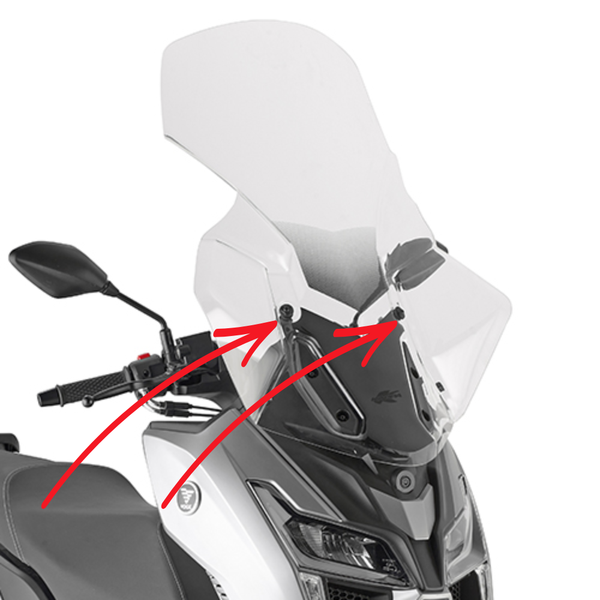Kit attacchi Kappa D9259KITK per parabrezza 9259DTK su Voge SR1 125 2023-2026