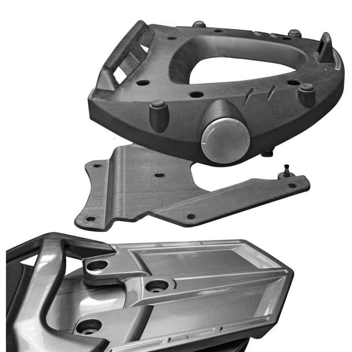 Attacco posteriore Kappa K228M con piastra Monolock per Yamaha FJR 1300, piastra e staffa, bauletto non incluso, foto del prodotto