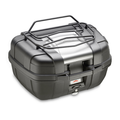 Portapacchino metallico nero Kappa K9915B montato sul bauletto Garda KGR52 (bauletto non incluso)