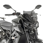 Cupolino Kappa KA2132 fumé montato su Yamaha MT-09 2017-2020, vista di tre quarti anteriore, foto del prodotto
