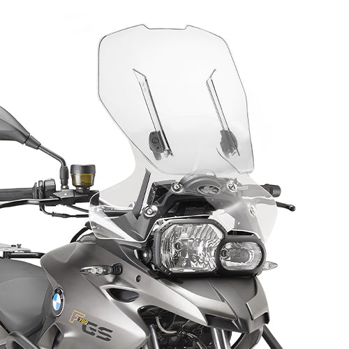 Cupolino scorrevole Kappa KAF5107B Airstream trasparente montato su BMW F 700 GS 2013-2017, foto ufficiale Kappa