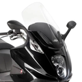 Parabrezza Kappa KD352ST trasparente montato sul frontale del Gilera GP 800, foto ufficiale Kappa