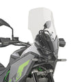 Cupolino Kappa KD4139ST trasparente 46x39 cm montato su Kawasaki KLE 500, foto ufficiale Kappa