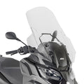 Parabrezza Kappa KD5619ST trasparente 71,5x65 cm per Piaggio MP3 HPE 400 e 530 Exclusive, foto ufficiale Kappa