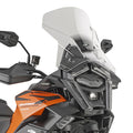 Cupolino Kappa KD7719ST trasparente 40x45 cm montato su KTM 1390 Super Adventure, foto ufficiale Kappa