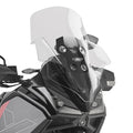 Cupolino Kappa KD9352ST trasparente 54,5x46 cm montato su Moto Morini X-Cape 700, foto ufficiale Kappa