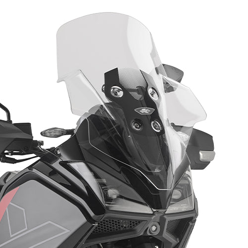 Cupolino Kappa KD9352ST trasparente 54,5x46 cm montato su Moto Morini X-Cape 700, foto ufficiale Kappa