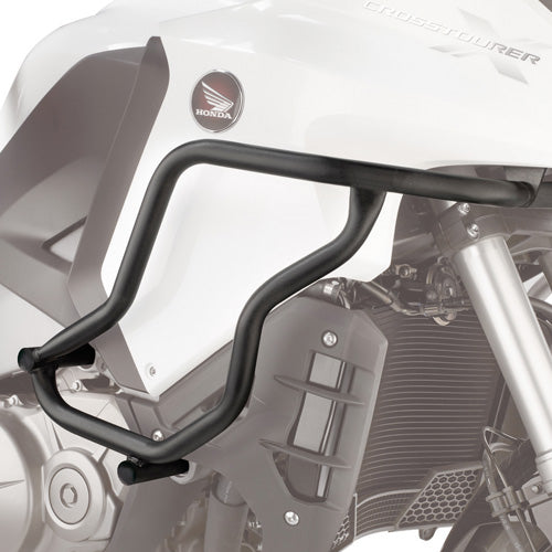 Paramotore Kappa KN1110 tubolare nero Ø 25 mm montato su Honda Crosstourer 1200, foto ufficiale Kappa