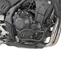 Paramotore Kappa KN1203 tubolare nero Ø 25 mm per Honda NX 500 e CB 500 Hornet, vista montata, foto del prodotto