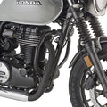 Paramotore Kappa KN1212 tubolare nero Ø 25 mm montato su Honda GB 350 S, foto ufficiale Kappa