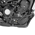 Paramotore Kappa KN2128 tubolare nero Ø 25 mm montato su Yamaha XSR 900, foto ufficiale Kappa