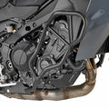 Paramotore Kappa KN2171 tubolare nero Ø 25 mm montato su Yamaha Tracer 9, foto del prodotto