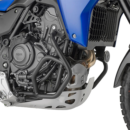 Paramotore Kappa KN2174 tubolare nero Ø 25 mm montato su Yamaha Ténéré 700, foto ufficiale Kappa