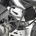 Paramotore Kappa KN3117 tubolare nero Ø 25 mm montato su Suzuki V-Strom 1050, foto ufficiale Kappa