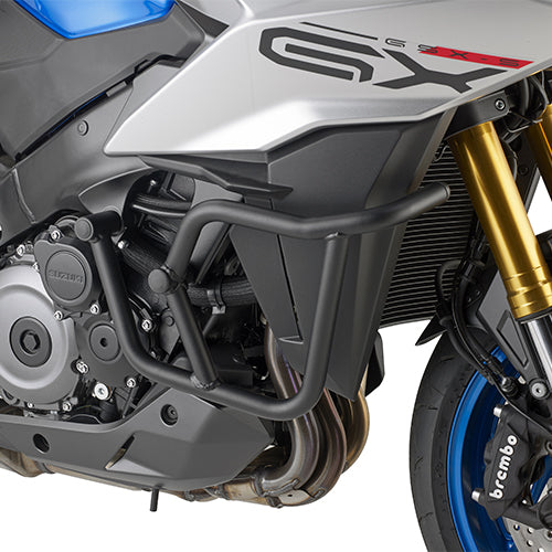 Paramotore Kappa KN3128 tubolare nero Ø 25 mm montato su Suzuki GSX-S 1000 GX, foto ufficiale Kappa