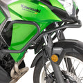 Paramotore Kappa KN4121 tubolare nero Ø 25 mm montato su Kawasaki Versys-X 300, foto ufficiale Kappa