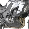 Kappa KN4126 paramotore tubolare nero montato su Kawasaki Versys 1000, foto del prodotto