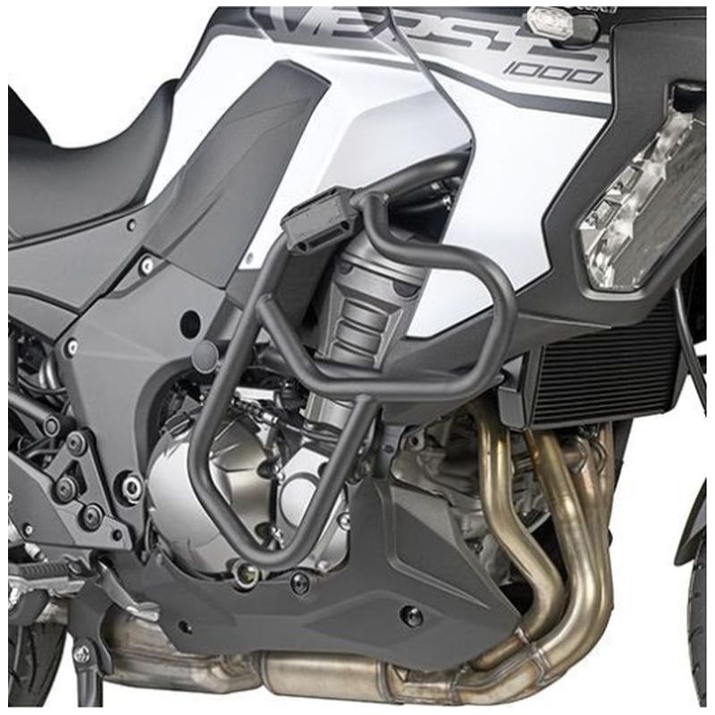 Kappa KN4126 paramotore tubolare nero montato su Kawasaki Versys 1000, foto del prodotto