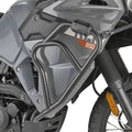 Paramotore Kappa KN4133 tubolare nero Ø 25 mm montato su Kawasaki KLR 650, foto del prodotto