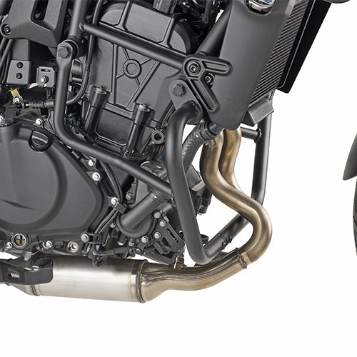 Paramotore Kappa KN4134 tubolare nero Ø 25 mm montato su Kawasaki Eliminator 500, foto ufficiale Kappa