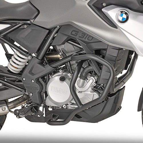 Paramotore Kappa KN5126 tubolare nero Ø 25 mm montato su BMW G 310 GS, foto ufficiale Kappa