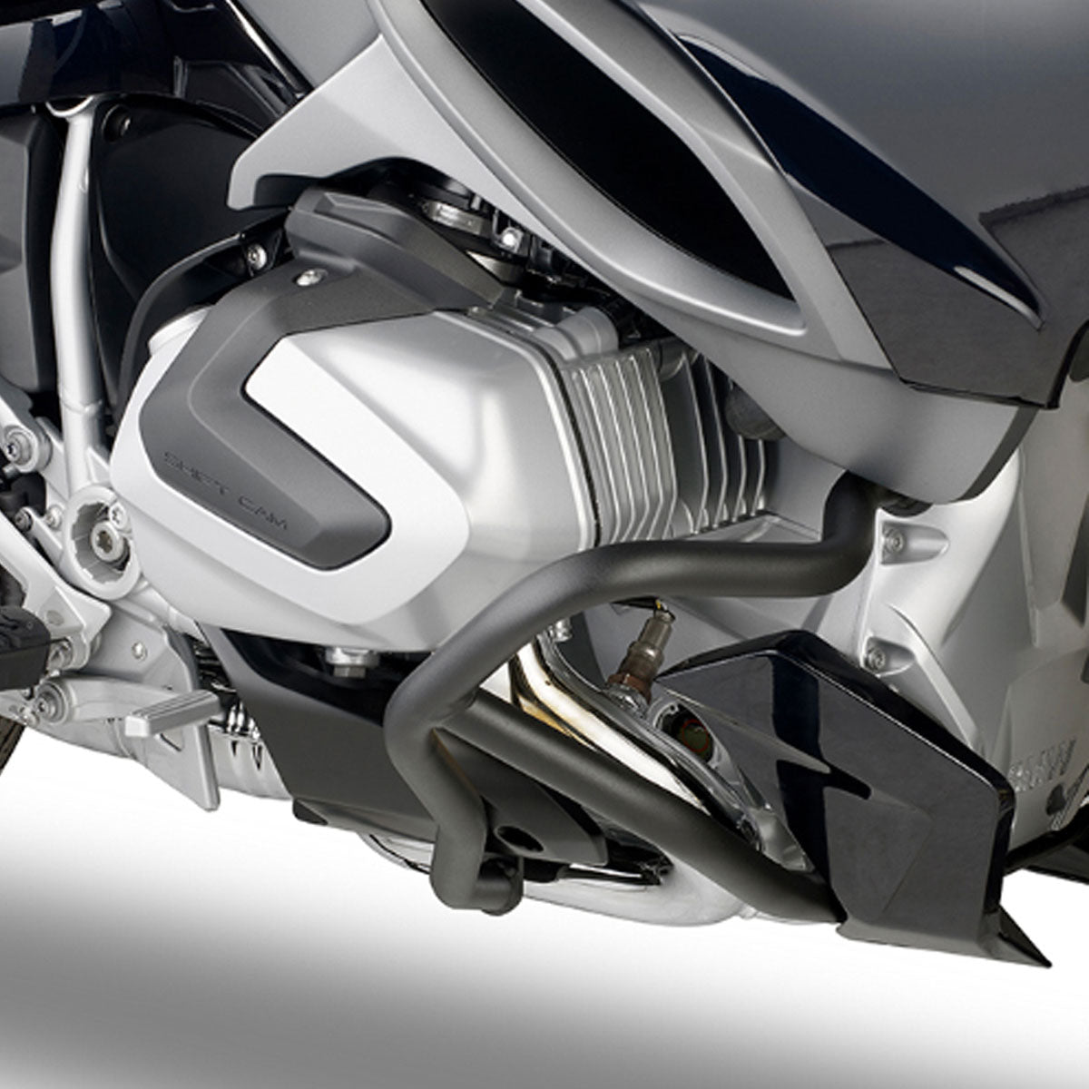 Paramotore Kappa KN5135 tubolare nero Ø 25 mm montato su BMW R 1250 RT, foto del prodotto