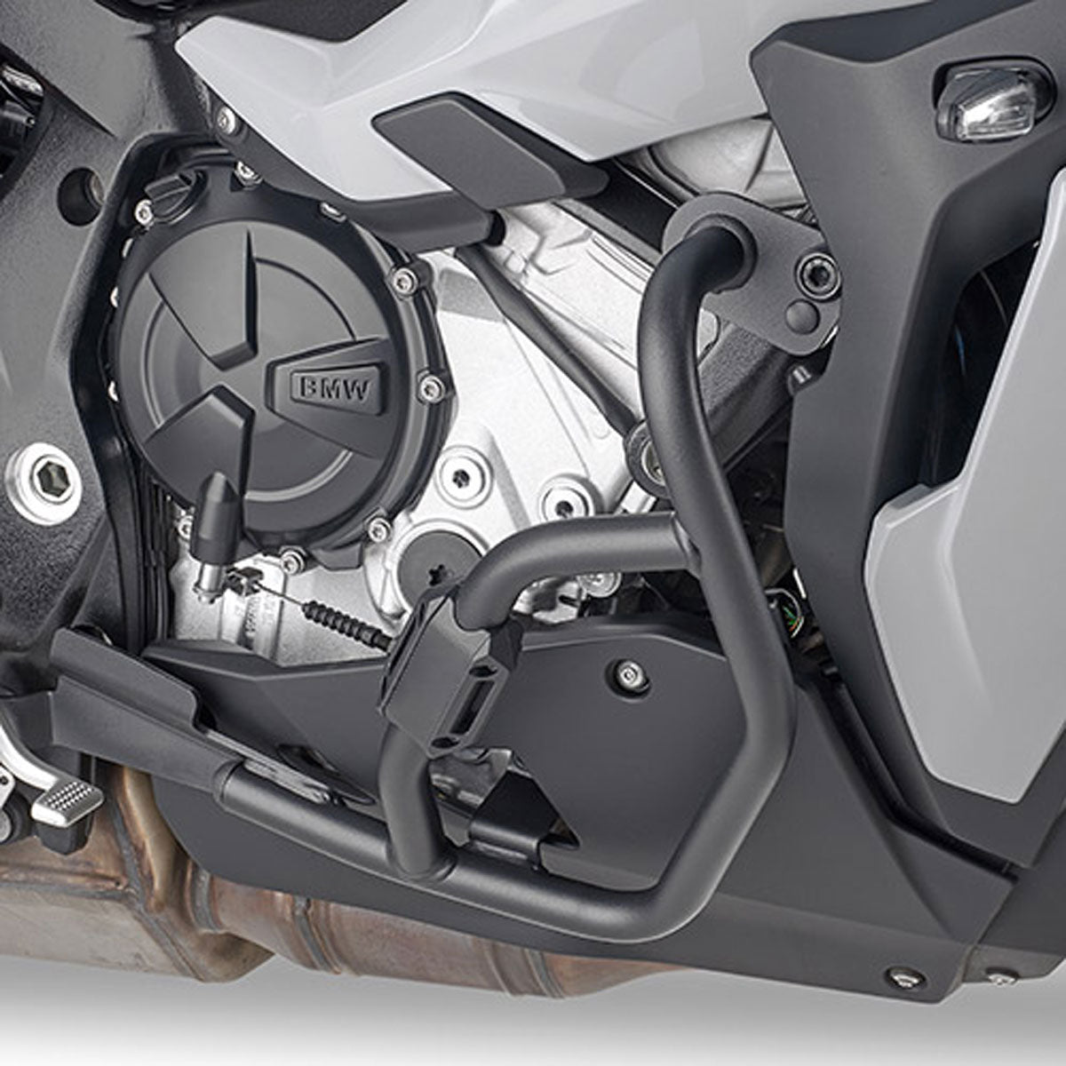 Paramotore Kappa KN5138 tubolare nero Ø 25 mm montato su BMW S 1000 XR, foto del prodotto