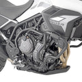 Paramotore Kappa KN6418 tubolare nero Ø 25 mm montato su Triumph Tiger 900, foto del prodotto