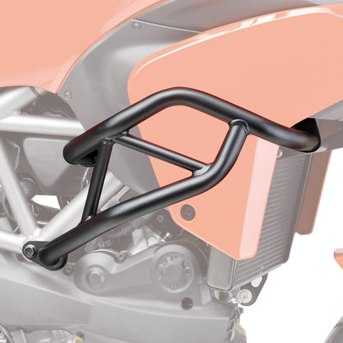 Paramotore Kappa KN7401 tubolare nero Ø 25 mm montato su Ducati Multistrada 1200, foto ufficiale Kappa