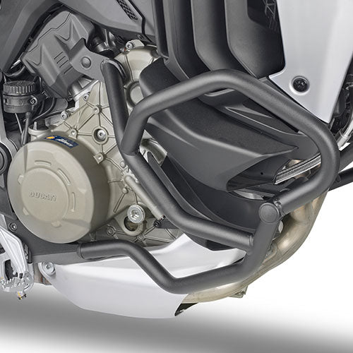 Paramotore Kappa KN7413 tubolare nero Ø 25 mm montato su Ducati Multistrada V4, foto ufficiale Kappa