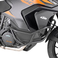 Paramotore Kappa KN7713 tubolare nero Ø 25 mm montato su KTM 1290 Super Adventure S, foto ufficiale Kappa
