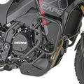 Paramotore Kappa KN9352 tubolare nero Ø 25 mm montato su Moto Morini X-Cape 700, foto ufficiale Kappa