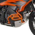 Paramotore Kappa KN9430OR tubolare arancione Ø 25 mm montato su KTM 790 Adventure, foto del prodotto