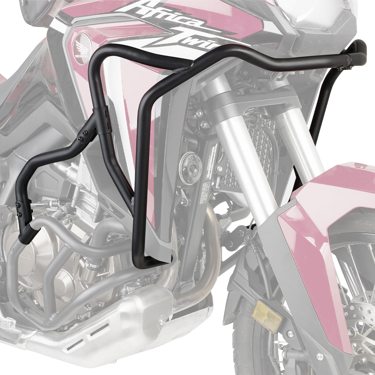 Paramotore alto Kappa KNH1179 nero Ø 25 mm su Honda CRF1100L Africa Twin, foto del prodotto