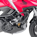 Paramotore alto Kappa KNH1192 nero Ø 25 mm montato su Honda NC 750 X con il paramotore basso, foto ufficiale Kappa