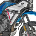 Paramotore alto Kappa KNH9226 tubolare nero Ø 25 mm montato su CFMOTO 450 MT, foto ufficiale Kappa