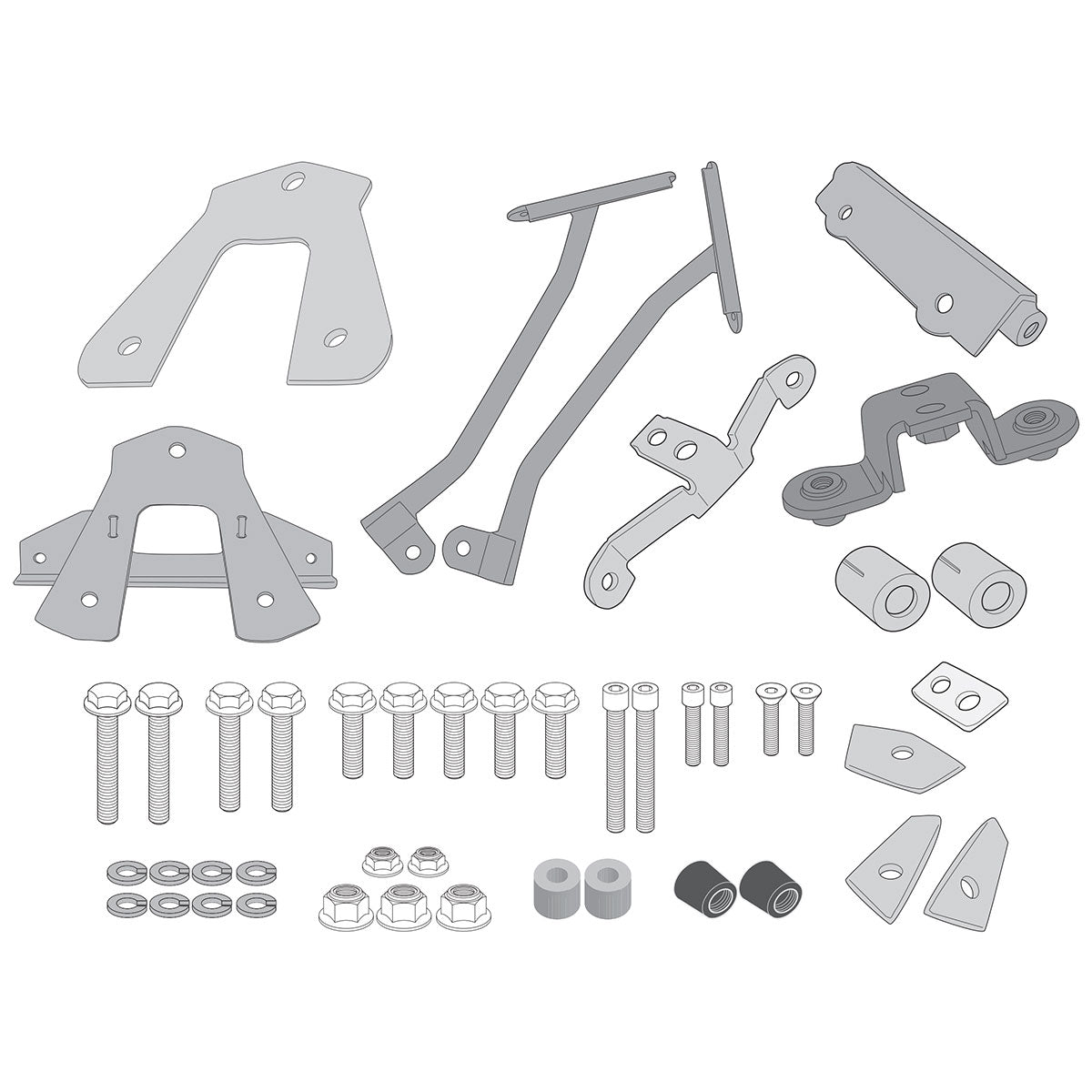Componenti dell'attacco posteriore Kappa KR1161 per Honda CRF1000L Africa Twin Adventure Sports, disegno del prodotto