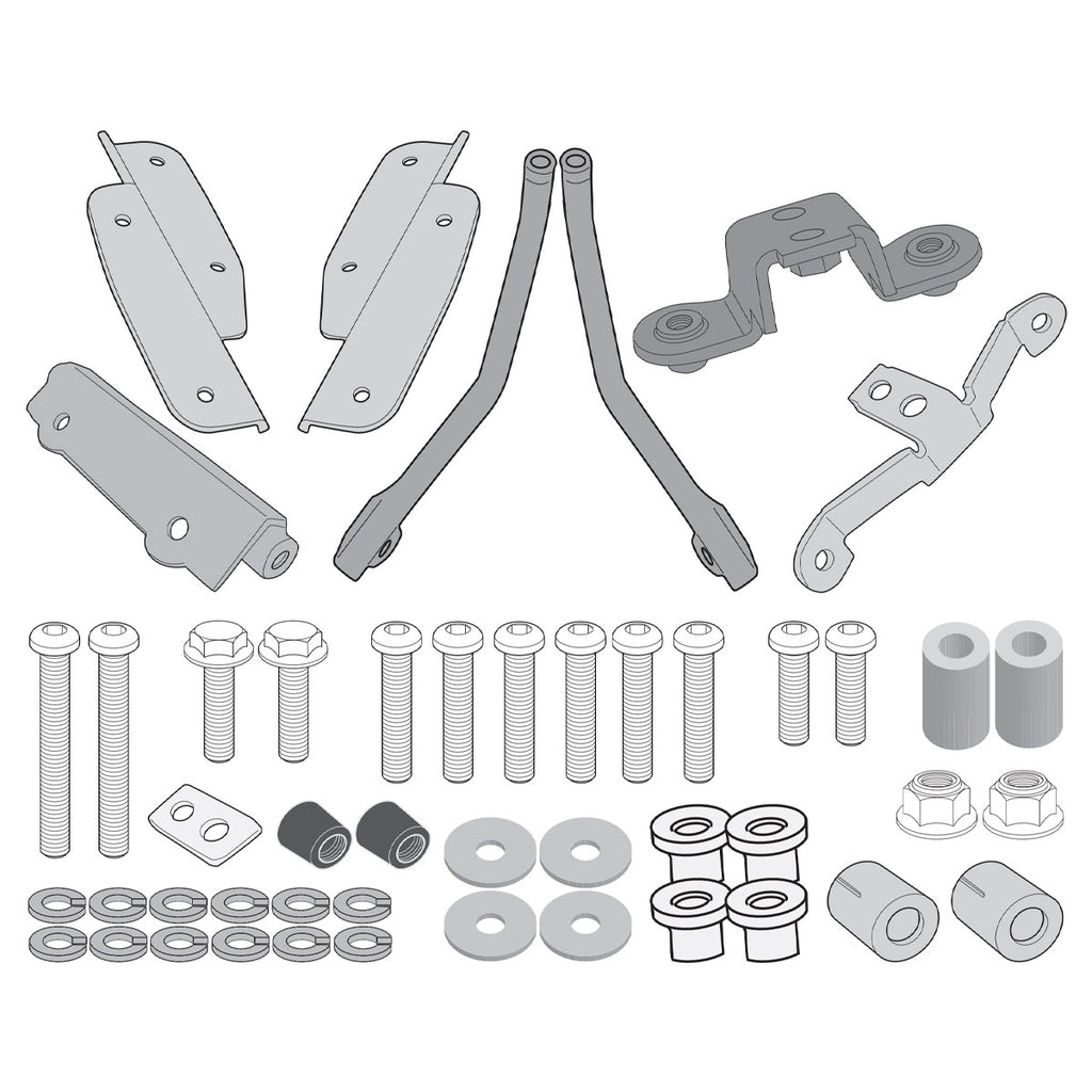 Componenti dell'attacco posteriore Kappa KR1162 per Honda CRF1000L Africa Twin, disegno del prodotto