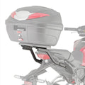 Attacco posteriore Kappa KR1169 Monolock per Honda CB 125 R e CB 300 R, montato con bauletto non incluso, foto del prodotto