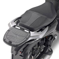 Attacco posteriore Kappa KR1189 per Honda SH 125, 150 e 350, montato con piastra Monolock, bauletto non incluso, foto del prodotto