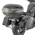 Kit Kappa KR1194KIT montato con l'attacco KR1194 su Honda CMX 1100 T Rebel con valigie originali, foto ufficiale Kappa
